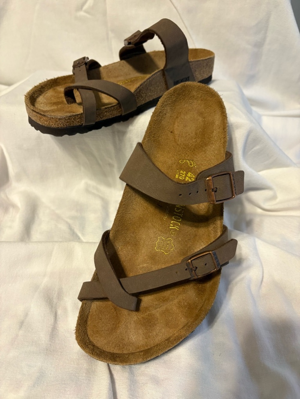Birkenstock Brown Leather Mayari Sandals